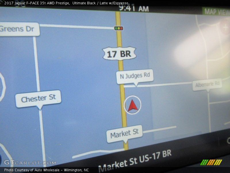 Ultimate Black / Latte w/Espresso 2017 Jaguar F-PACE 35t AWD Prestige