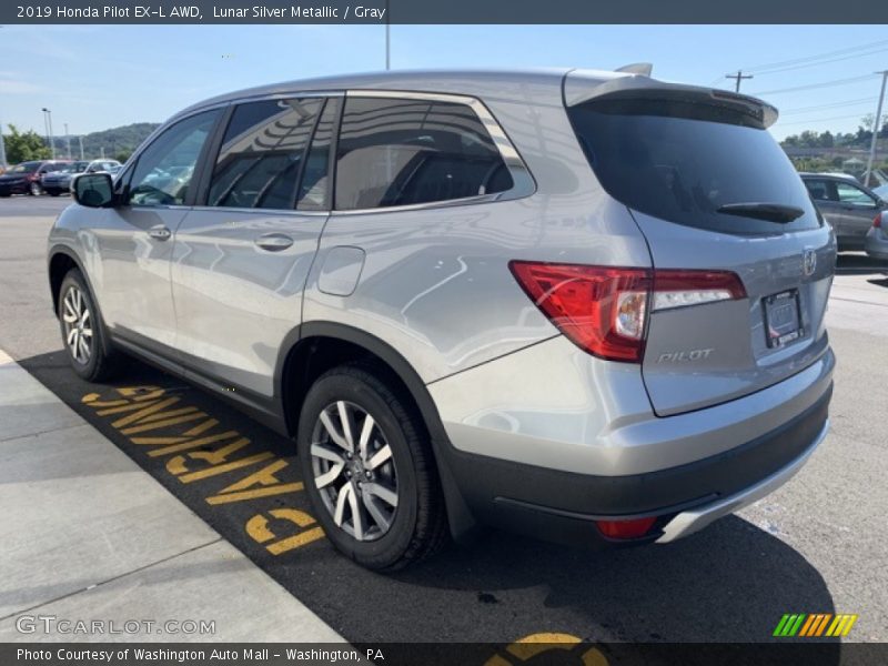 Lunar Silver Metallic / Gray 2019 Honda Pilot EX-L AWD