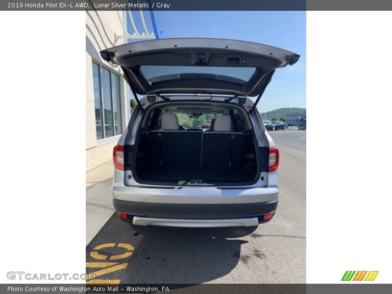 Lunar Silver Metallic / Gray 2019 Honda Pilot EX-L AWD