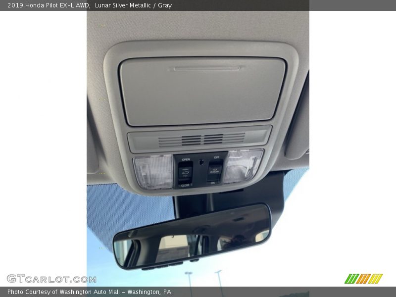 Lunar Silver Metallic / Gray 2019 Honda Pilot EX-L AWD
