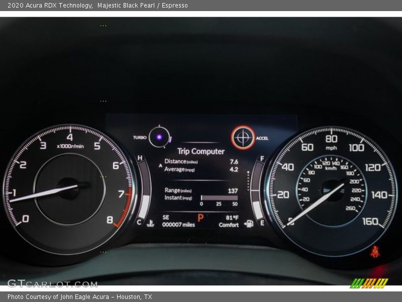 Majestic Black Pearl / Espresso 2020 Acura RDX Technology