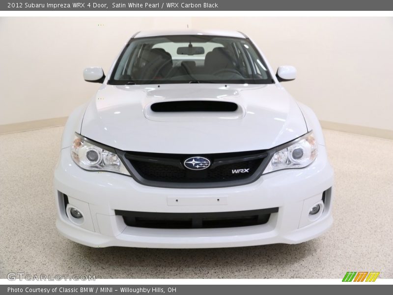 Satin White Pearl / WRX Carbon Black 2012 Subaru Impreza WRX 4 Door