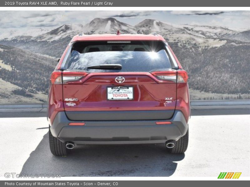Ruby Flare Pearl / Light Gray 2019 Toyota RAV4 XLE AWD
