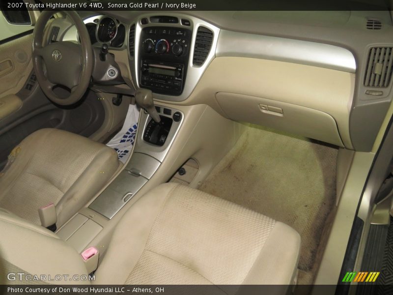 Sonora Gold Pearl / Ivory Beige 2007 Toyota Highlander V6 4WD