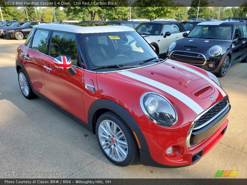 Chili Red / Carbon Black 2019 Mini Hardtop Cooper S 4 Door
