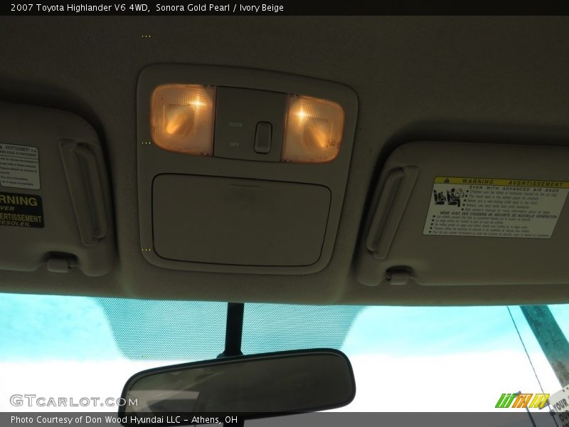 Sonora Gold Pearl / Ivory Beige 2007 Toyota Highlander V6 4WD