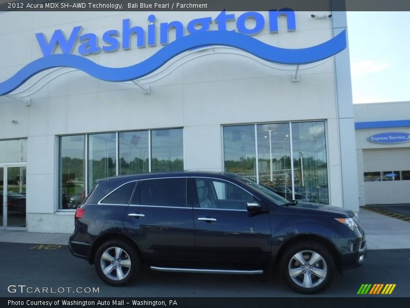 Bali Blue Pearl / Parchment 2012 Acura MDX SH-AWD Technology