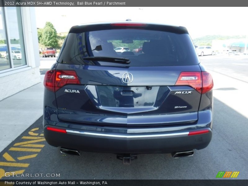 Bali Blue Pearl / Parchment 2012 Acura MDX SH-AWD Technology