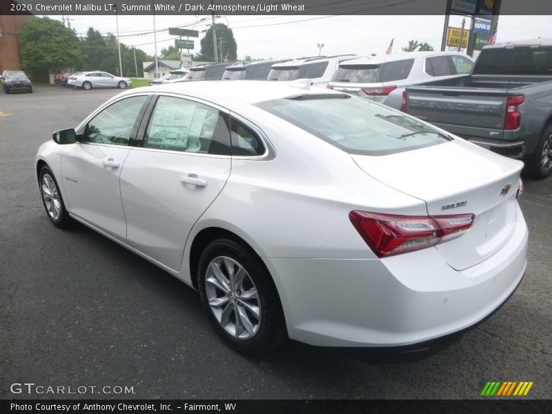 Summit White / Dark Atmosphere/Light Wheat 2020 Chevrolet Malibu LT