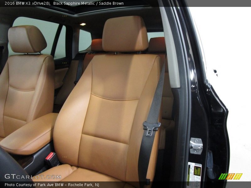 Black Sapphire Metallic / Saddle Brown 2016 BMW X3 xDrive28i