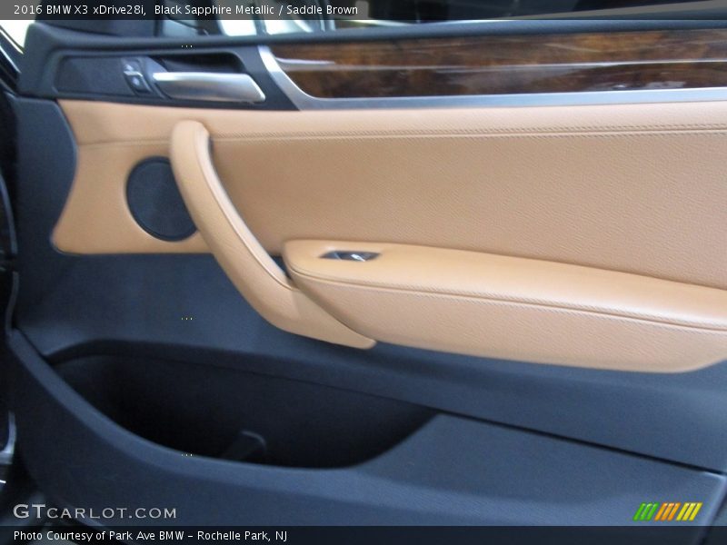 Black Sapphire Metallic / Saddle Brown 2016 BMW X3 xDrive28i