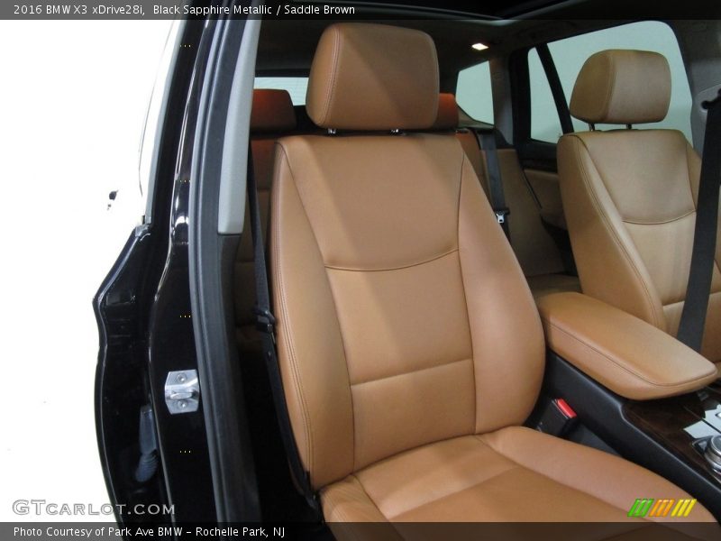 Black Sapphire Metallic / Saddle Brown 2016 BMW X3 xDrive28i