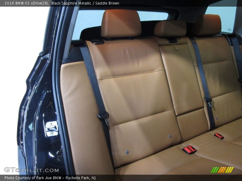 Black Sapphire Metallic / Saddle Brown 2016 BMW X3 xDrive28i