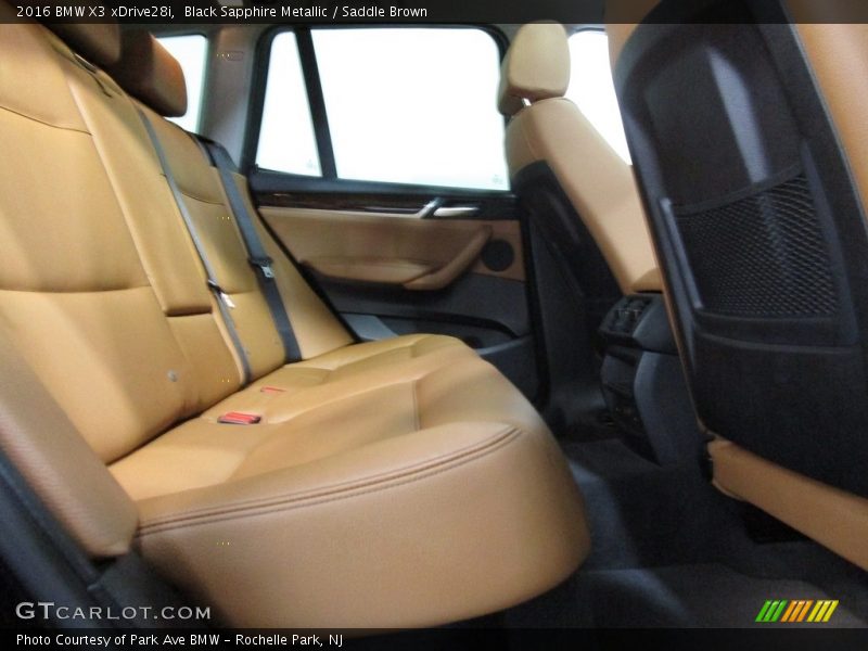 Black Sapphire Metallic / Saddle Brown 2016 BMW X3 xDrive28i