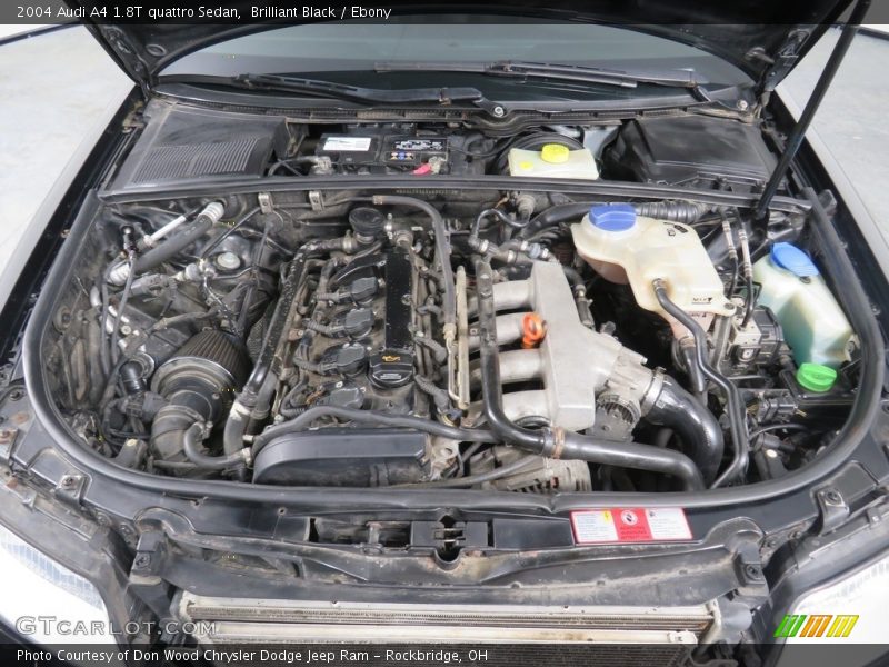 Brilliant Black / Ebony 2004 Audi A4 1.8T quattro Sedan
