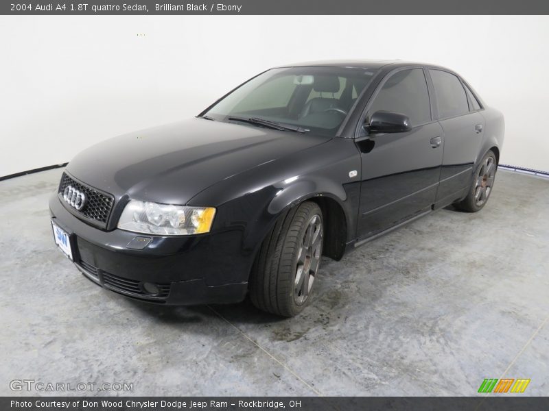 Brilliant Black / Ebony 2004 Audi A4 1.8T quattro Sedan