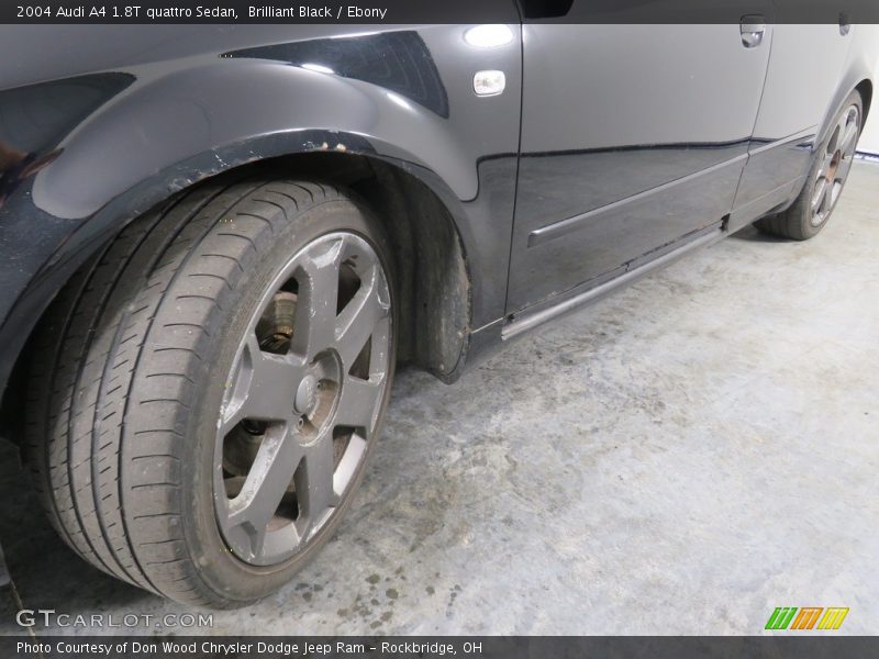 Brilliant Black / Ebony 2004 Audi A4 1.8T quattro Sedan