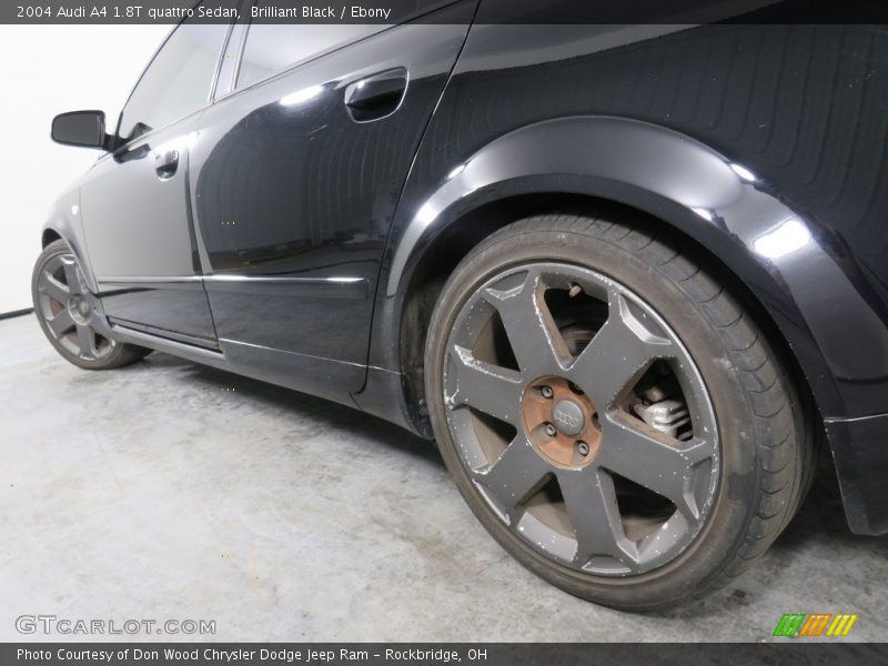 Brilliant Black / Ebony 2004 Audi A4 1.8T quattro Sedan