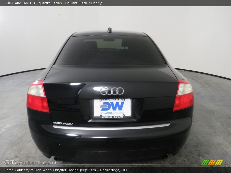 Brilliant Black / Ebony 2004 Audi A4 1.8T quattro Sedan