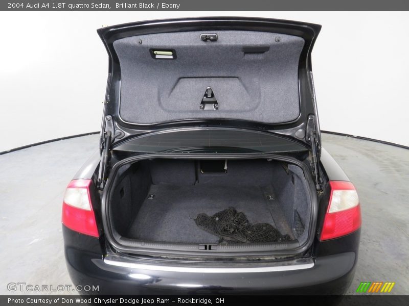 Brilliant Black / Ebony 2004 Audi A4 1.8T quattro Sedan