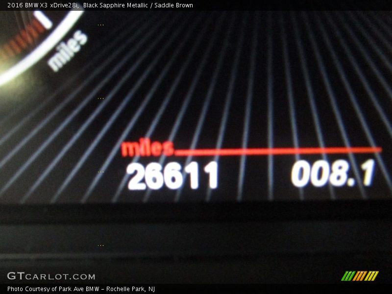 Black Sapphire Metallic / Saddle Brown 2016 BMW X3 xDrive28i