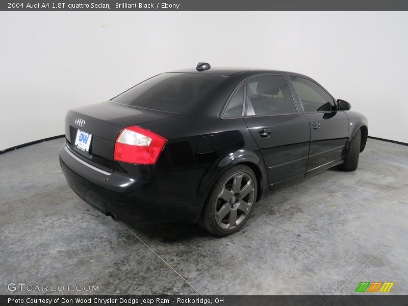 Brilliant Black / Ebony 2004 Audi A4 1.8T quattro Sedan