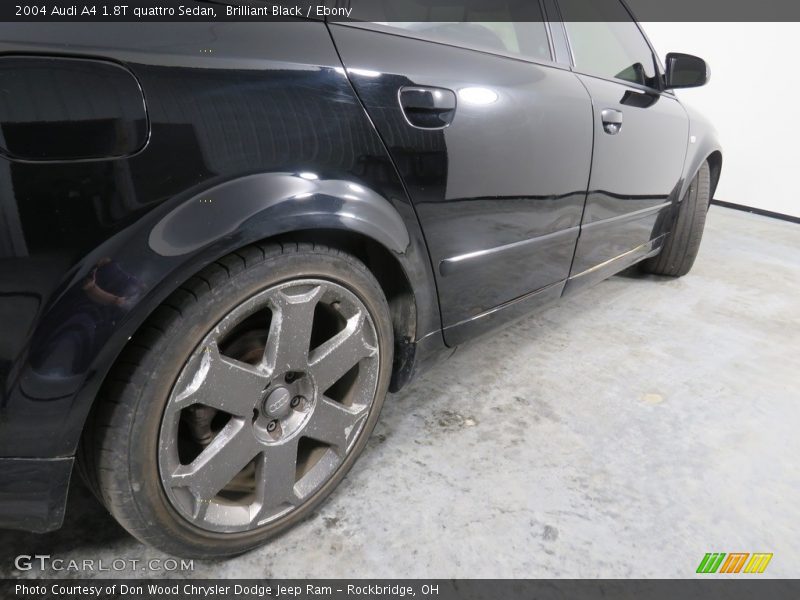 Brilliant Black / Ebony 2004 Audi A4 1.8T quattro Sedan