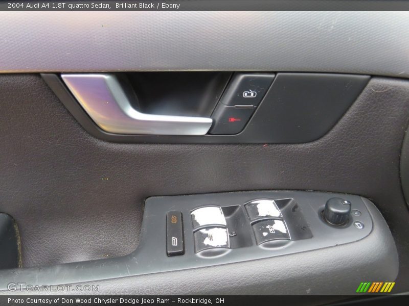 Brilliant Black / Ebony 2004 Audi A4 1.8T quattro Sedan