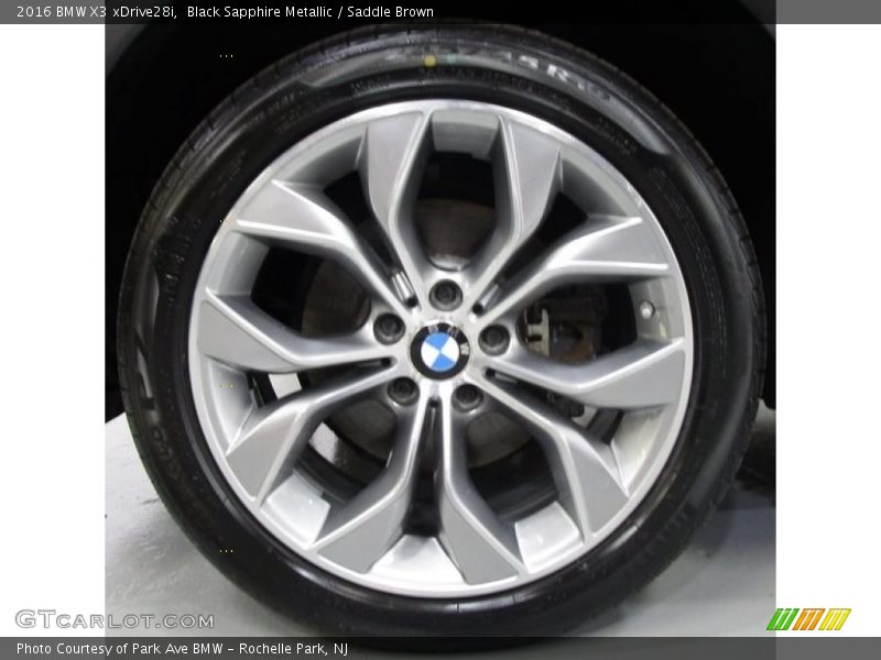 Black Sapphire Metallic / Saddle Brown 2016 BMW X3 xDrive28i
