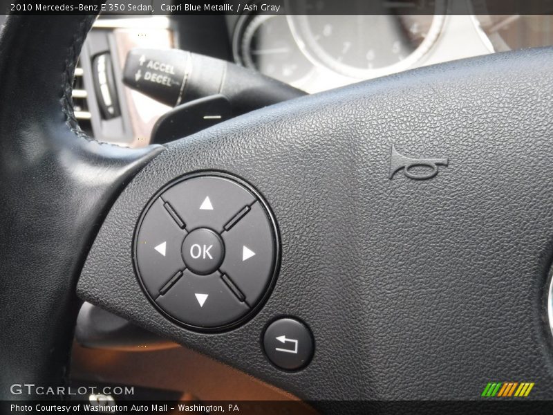 Capri Blue Metallic / Ash Gray 2010 Mercedes-Benz E 350 Sedan