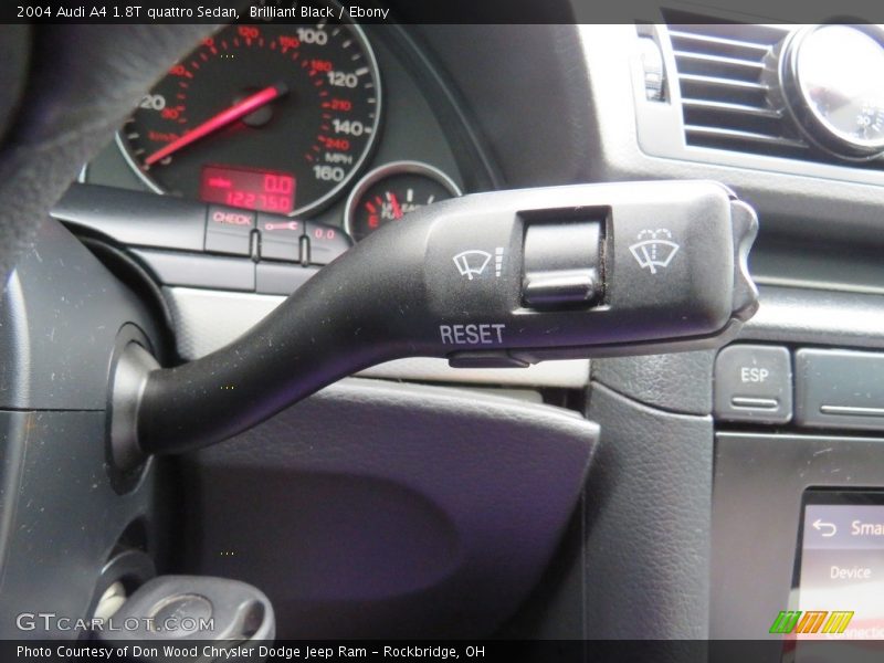 Brilliant Black / Ebony 2004 Audi A4 1.8T quattro Sedan
