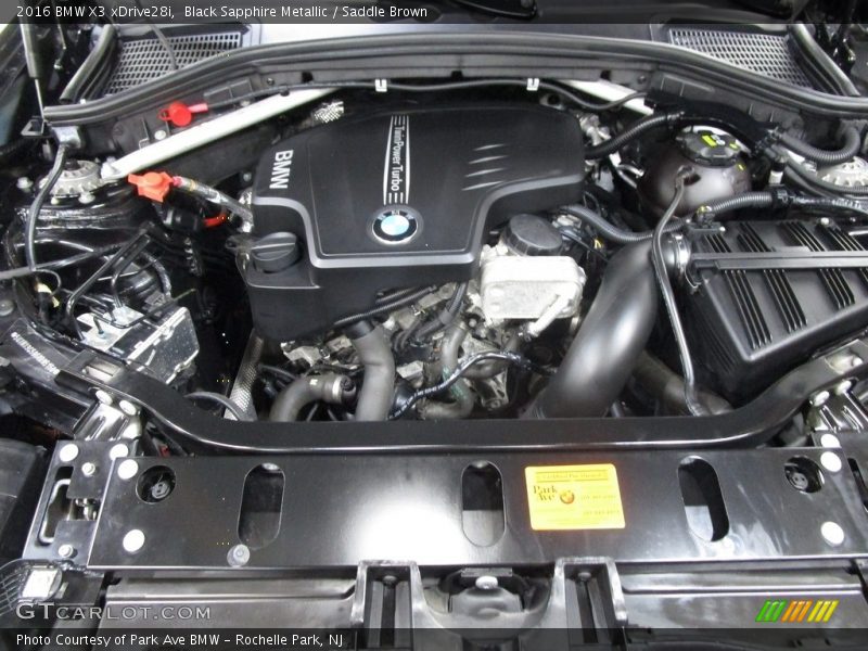 Black Sapphire Metallic / Saddle Brown 2016 BMW X3 xDrive28i