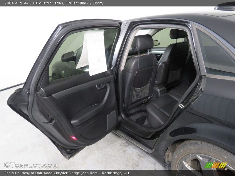 Brilliant Black / Ebony 2004 Audi A4 1.8T quattro Sedan
