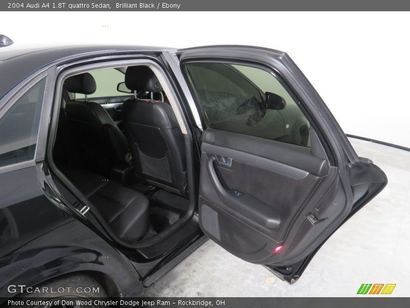Brilliant Black / Ebony 2004 Audi A4 1.8T quattro Sedan
