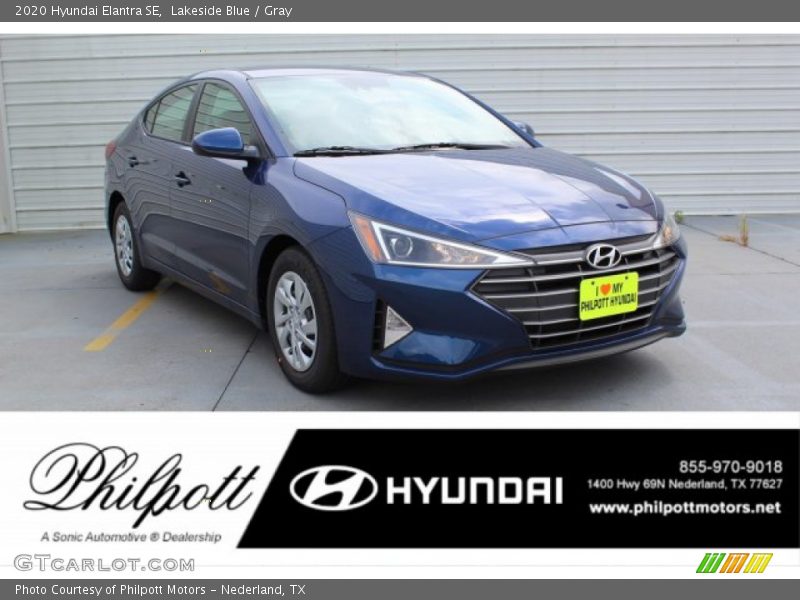 Lakeside Blue / Gray 2020 Hyundai Elantra SE