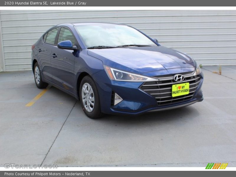 Lakeside Blue / Gray 2020 Hyundai Elantra SE