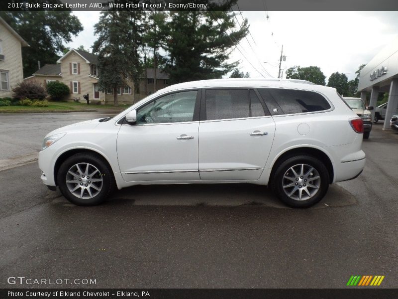 White Frost Tricoat / Ebony/Ebony 2017 Buick Enclave Leather AWD
