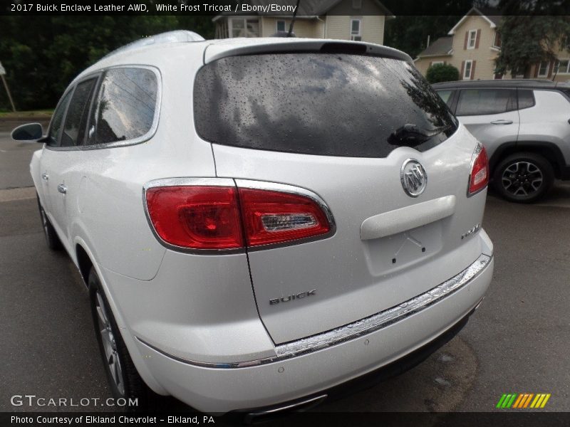 White Frost Tricoat / Ebony/Ebony 2017 Buick Enclave Leather AWD