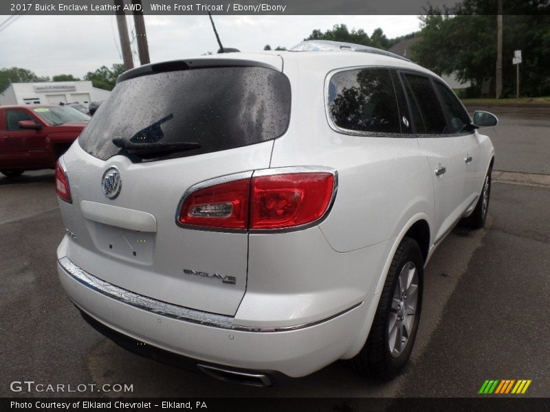 White Frost Tricoat / Ebony/Ebony 2017 Buick Enclave Leather AWD