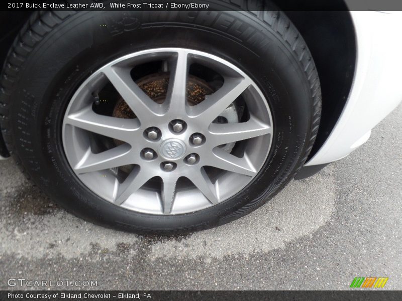 White Frost Tricoat / Ebony/Ebony 2017 Buick Enclave Leather AWD