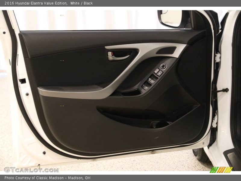 White / Black 2016 Hyundai Elantra Value Edition