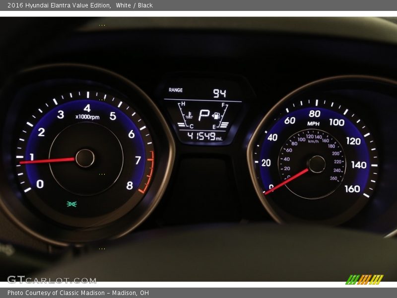 White / Black 2016 Hyundai Elantra Value Edition