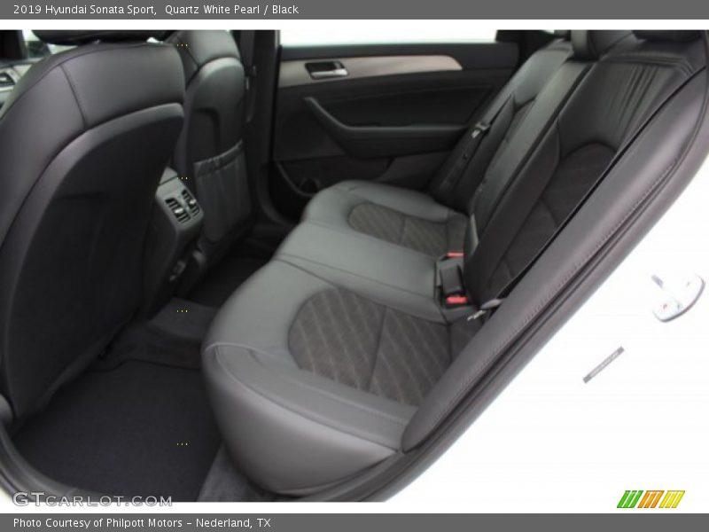 Quartz White Pearl / Black 2019 Hyundai Sonata Sport