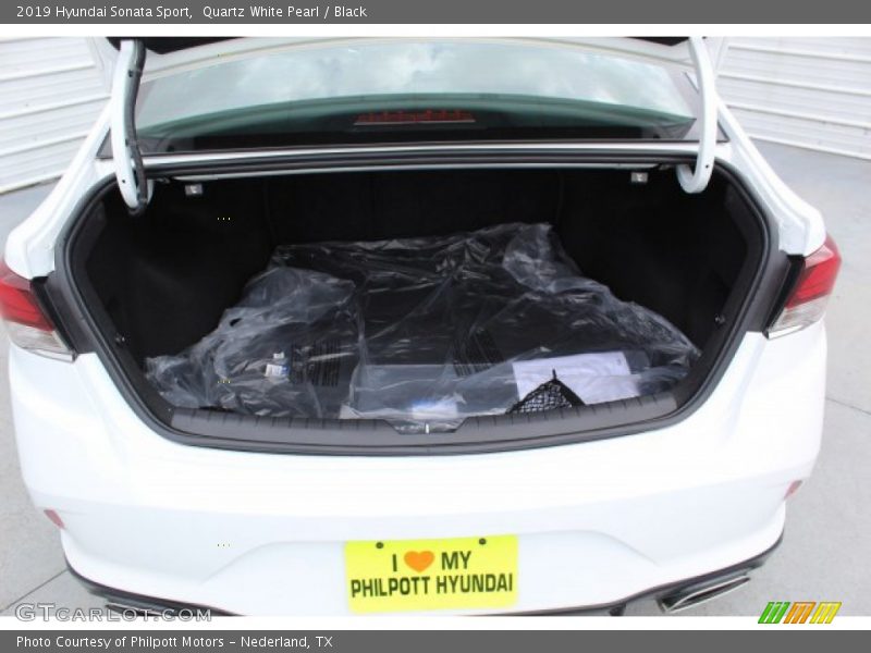 Quartz White Pearl / Black 2019 Hyundai Sonata Sport