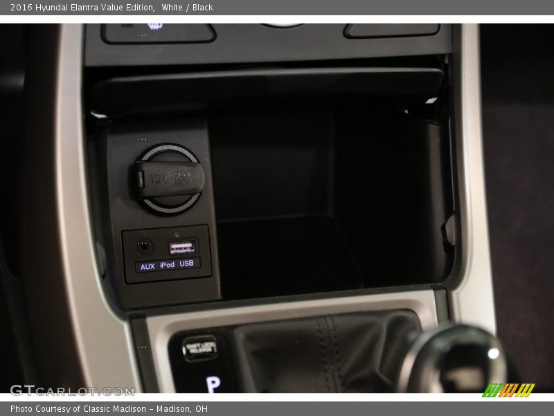 White / Black 2016 Hyundai Elantra Value Edition