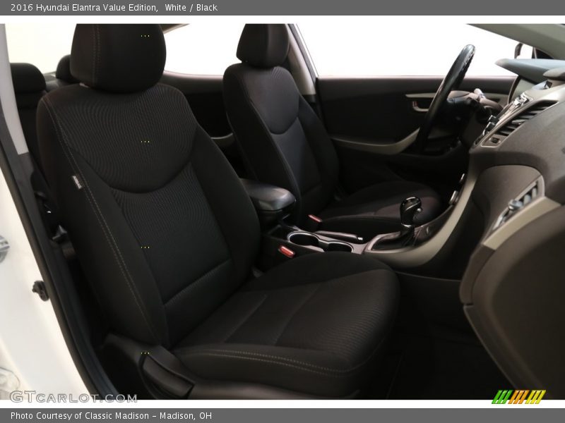 White / Black 2016 Hyundai Elantra Value Edition