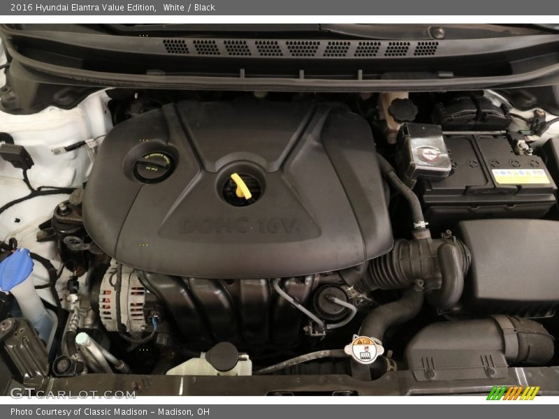 White / Black 2016 Hyundai Elantra Value Edition