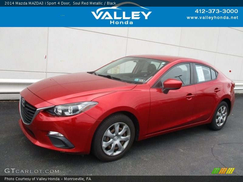 Soul Red Metallic / Black 2014 Mazda MAZDA3 i Sport 4 Door