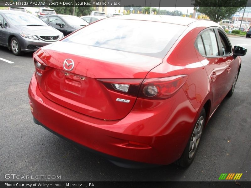 Soul Red Metallic / Black 2014 Mazda MAZDA3 i Sport 4 Door