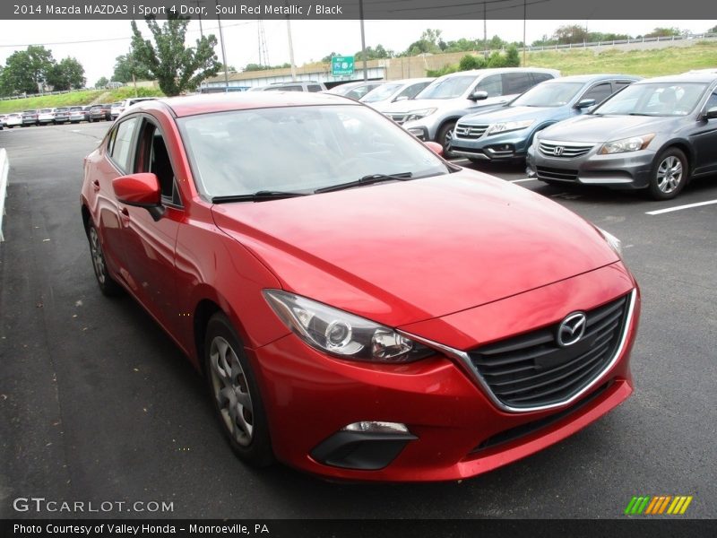 Soul Red Metallic / Black 2014 Mazda MAZDA3 i Sport 4 Door